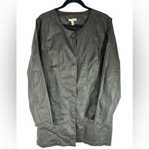 Eileen Fisher Organic Linen Long Duster Jacket‎ – Size XL